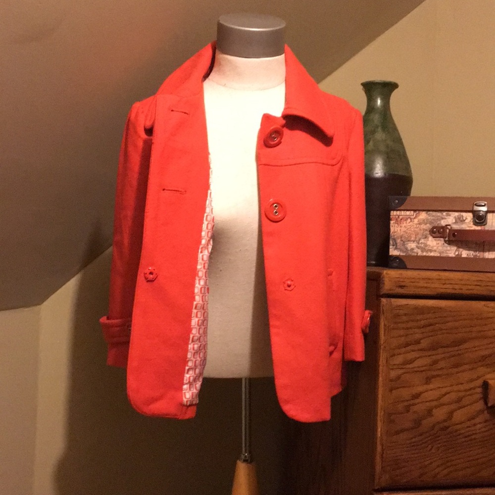 Wool blend fashion statement jacket